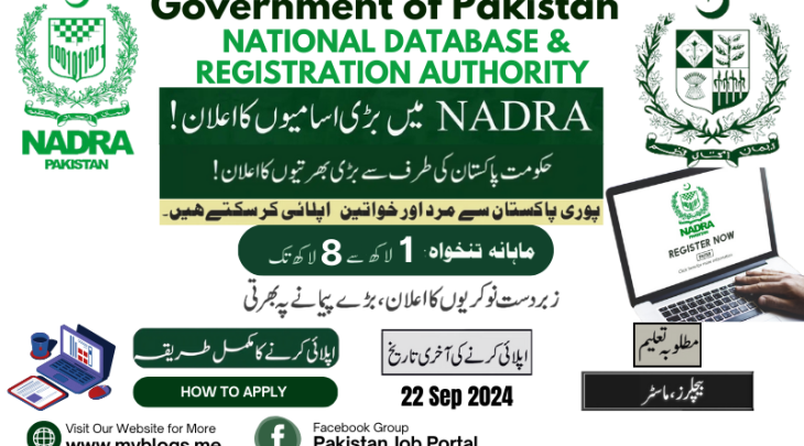 NADRA Pakistan September Jobs